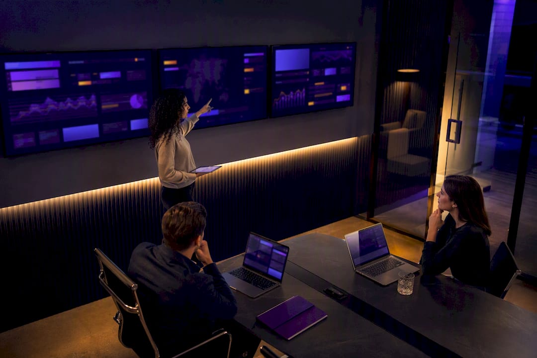 Enterprise team reviewing AI marketing signals